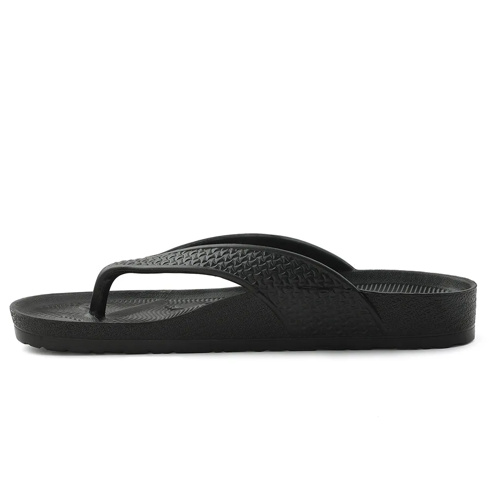 A-HA Black Casual Slipper For Men HAPPI-ME By Liberty Quality craftsmanship