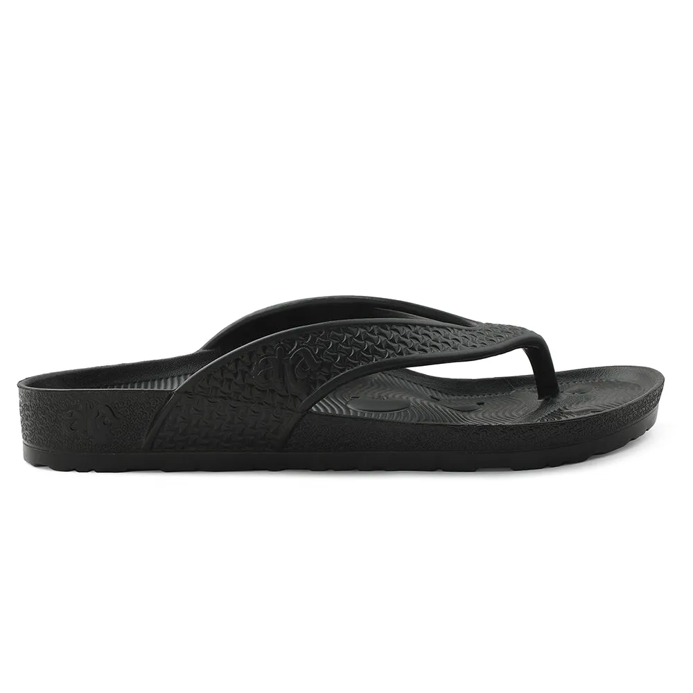 A-HA Black Casual Slipper For Men HAPPI-ME By Liberty day - running shoes