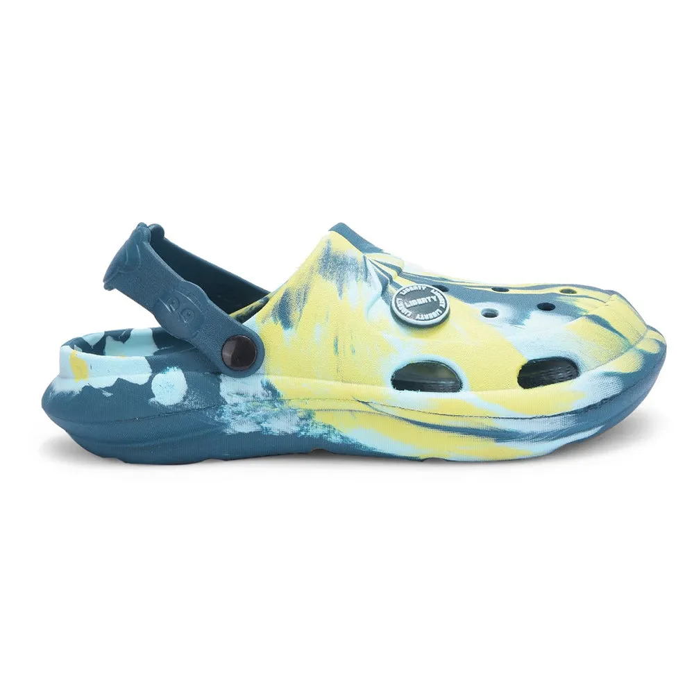 heart health Lucy & Luke Teal Blue Slingback Clogs For Kids ALEX-02E By Liberty