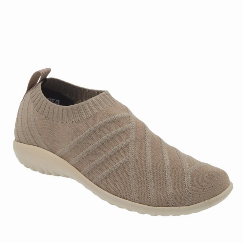 Naot Women's Okahu - Taupe Knit Joyful Mood CrossBackStructure