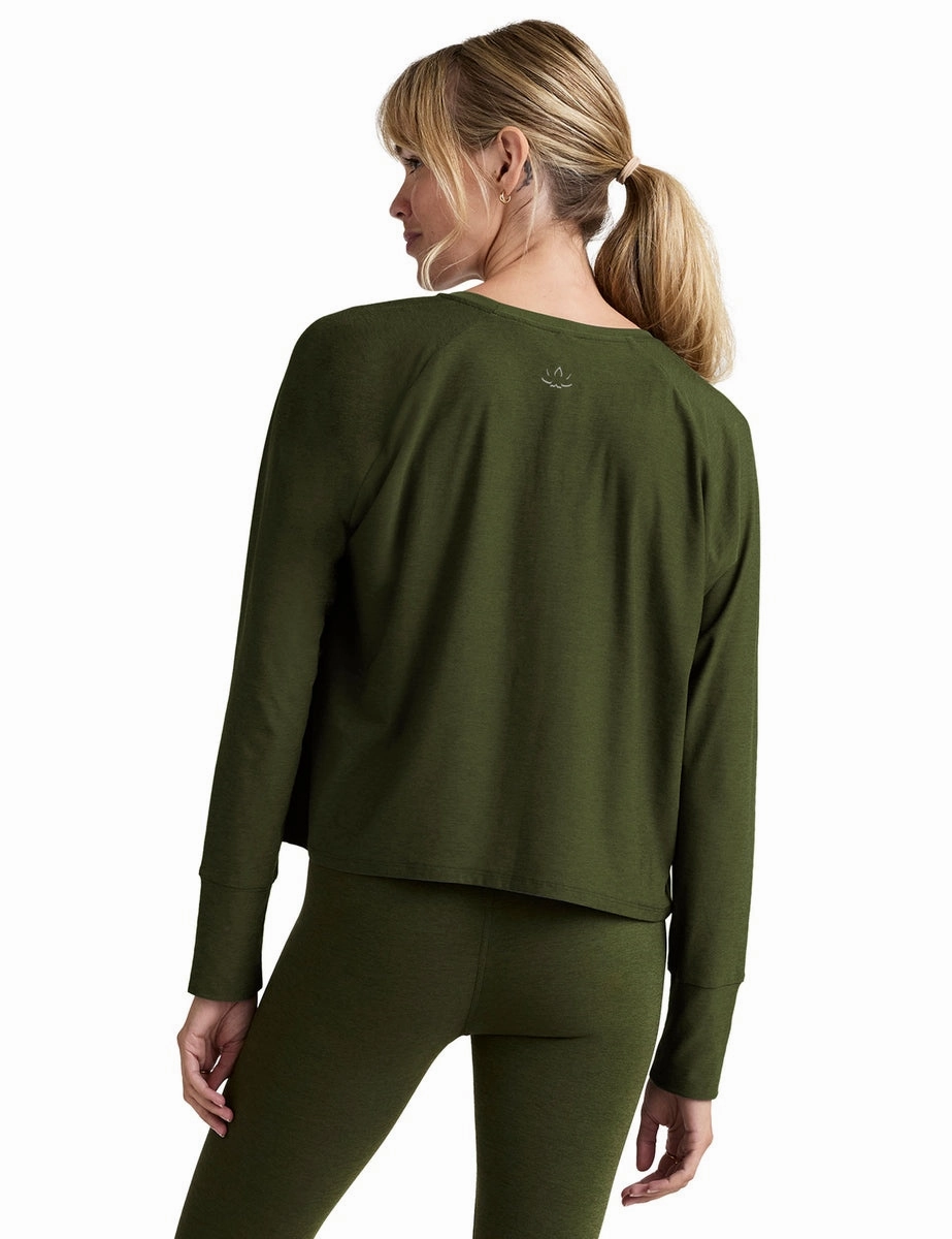 Featherweight Daydreamer Pullover - Army Green Heather Basic Wardrobe