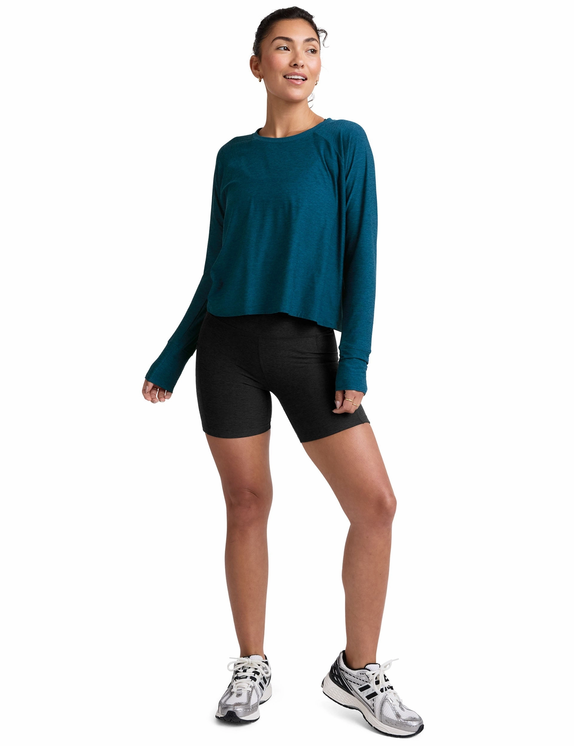 Team Vibe Warm Base Featherweight Daydreamer Pullover - Blue Gem Heather