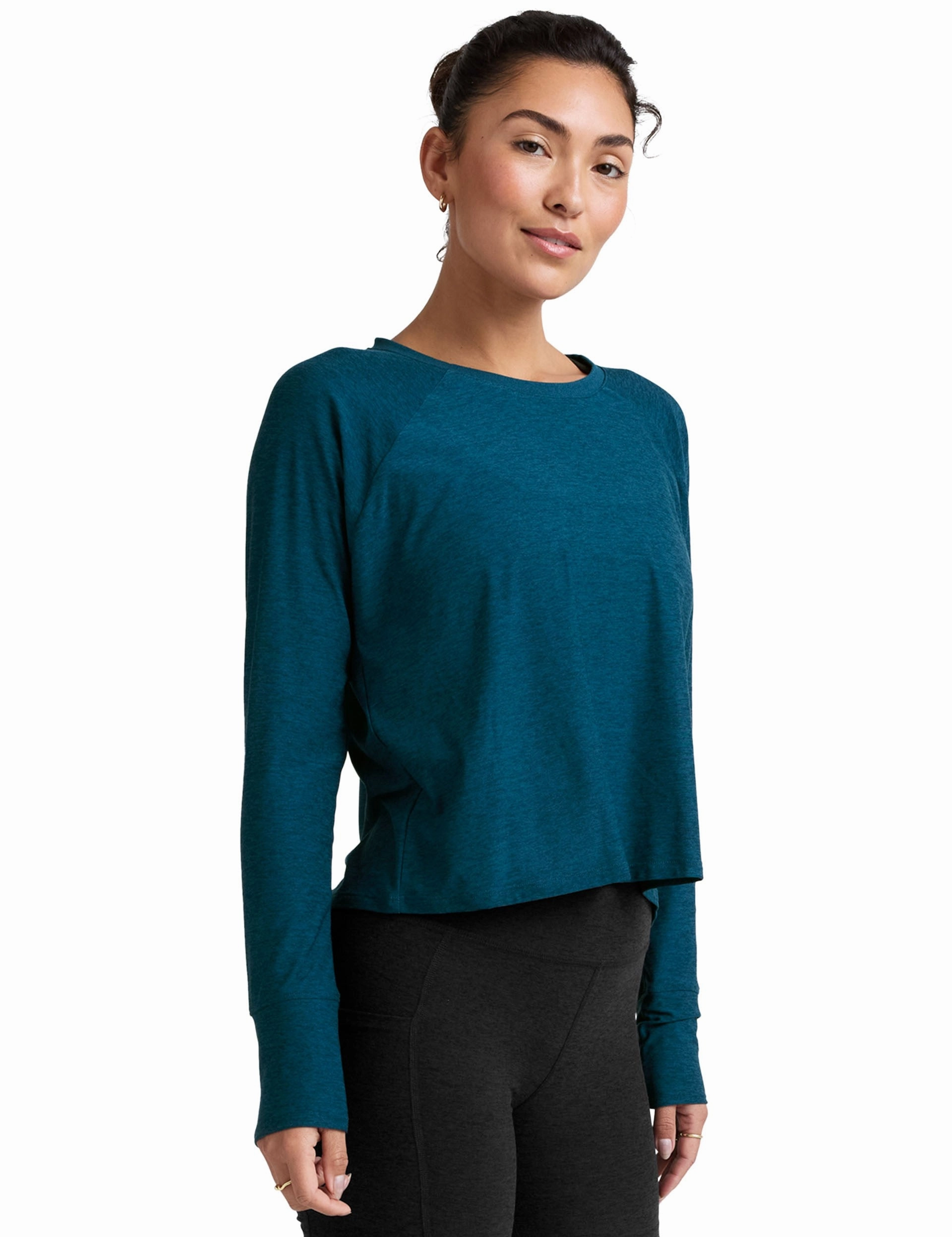 Bio Glow Green Soul Featherweight Daydreamer Pullover - Blue Gem Heather