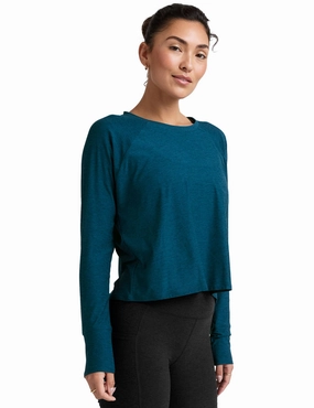 Bio Glow Green Soul Featherweight Daydreamer Pullover - Blue Gem Heather