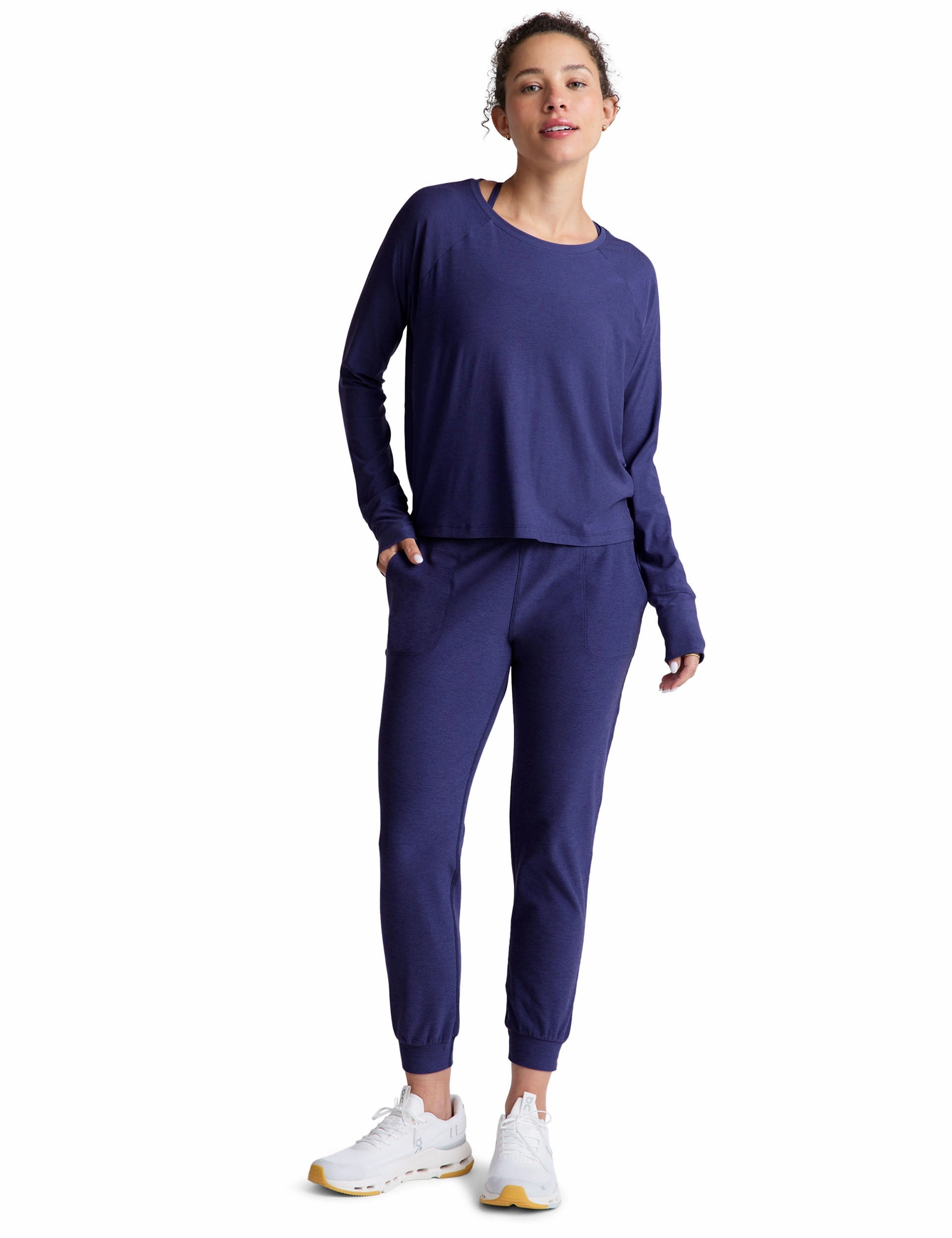 Featherweight Daydreamer Pullover - Eternal Blue Heather Hypoallergenic fabric Sustainable Textile