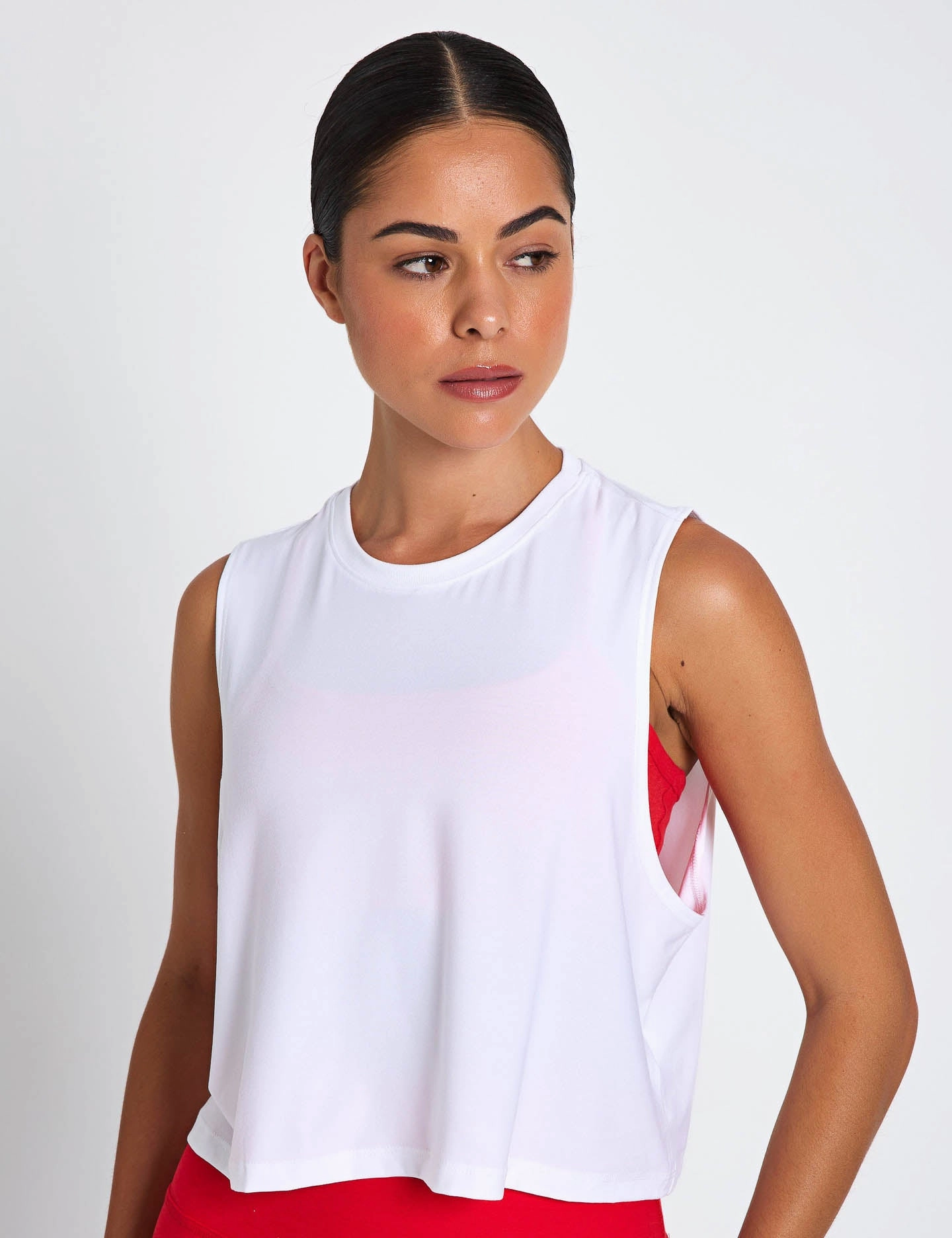 Featherweight Minimal Cropped Tank - Cloud White difficult to operate long - lasting