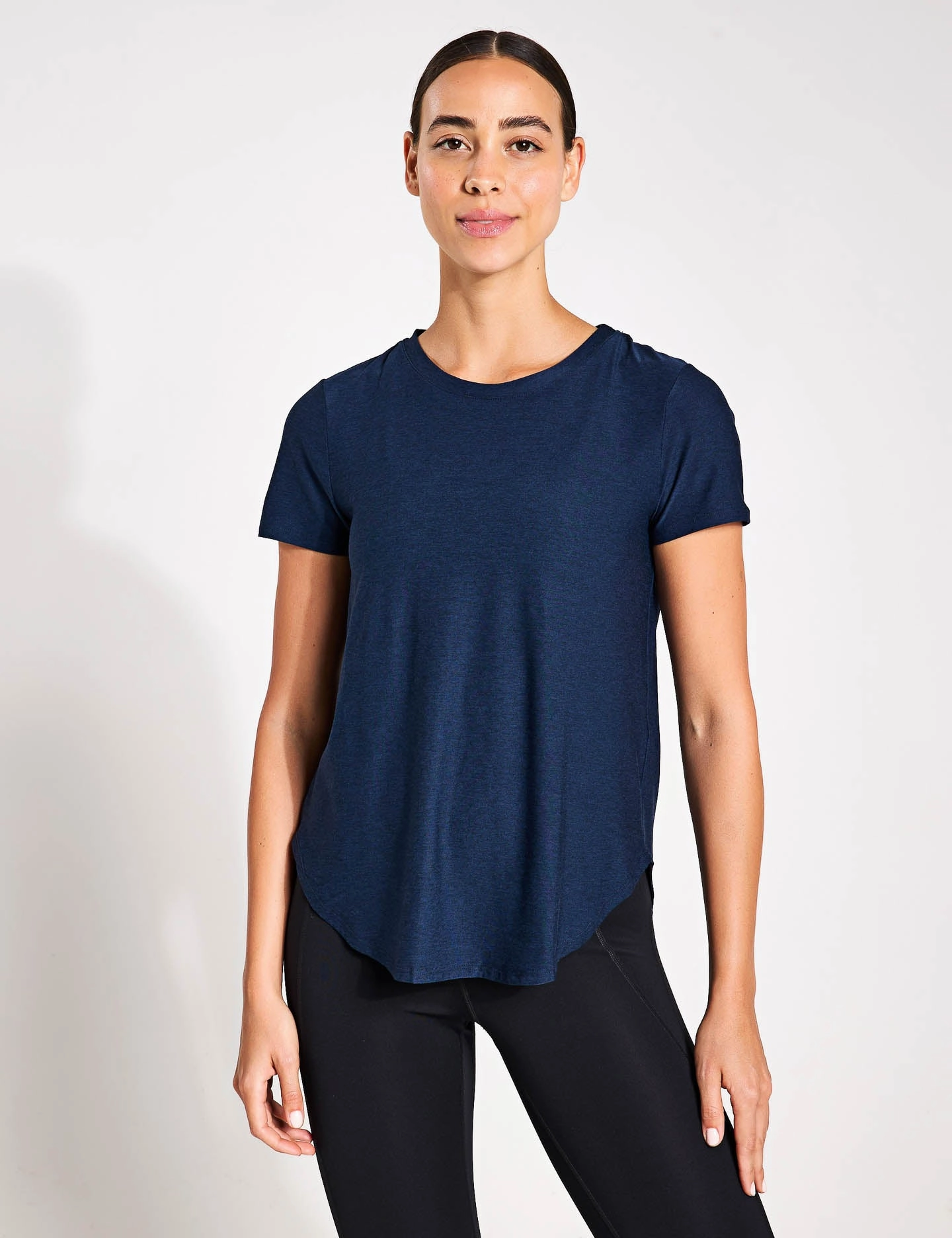 Featherweight On The Down Low Tee - Nocturnal Navy Rayon