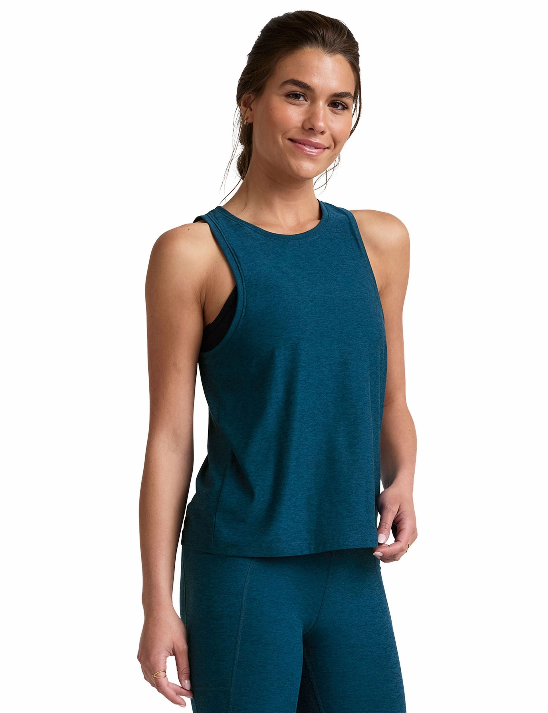 Featherweight Rebalance Tank - Blue Gem Heather Comfy Wear Water Soul