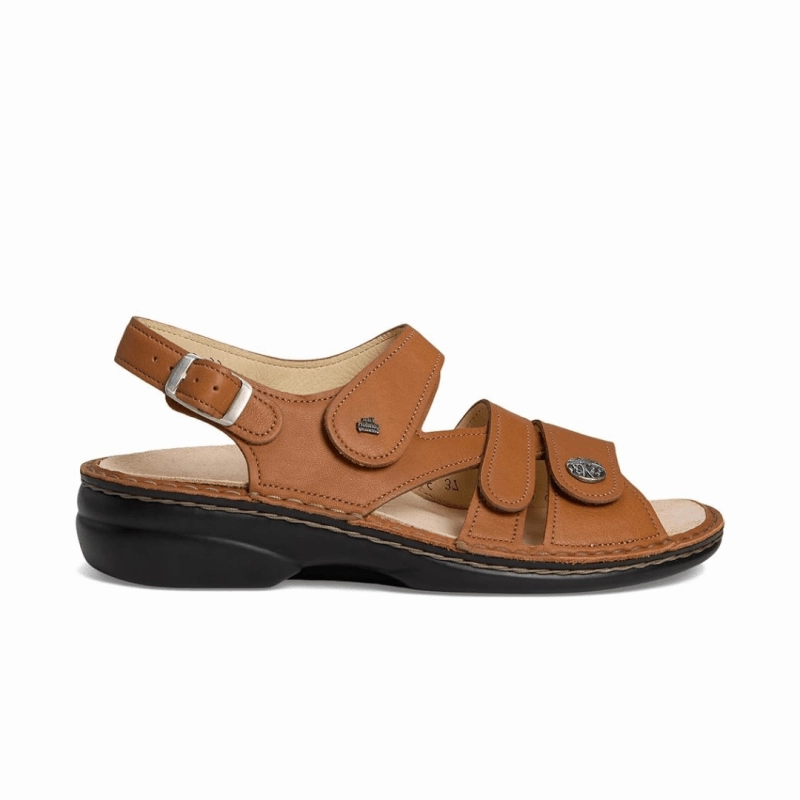 Finn Comfort Women's Gomera-S - Saddle Palio Plane Mood QuickDrying