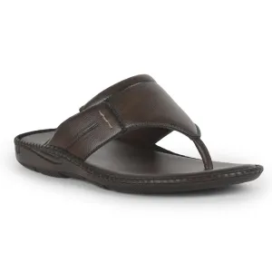 Coolers Brown Casual Slipper For Men VCL-26 By Liberty Shock absorption Ergonomic Contoured Footbed