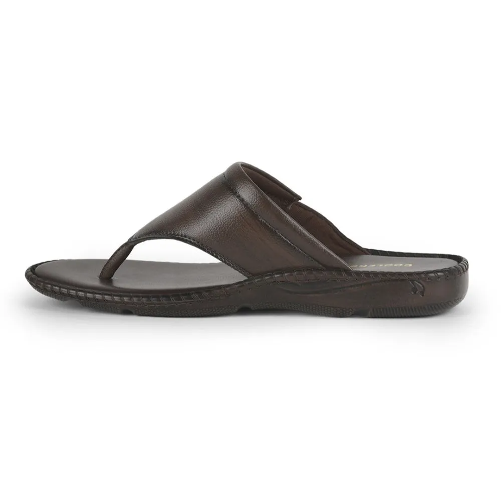 Lightweight Cushioned Sole Ultra Breathable Mesh Coolers Brown Casual Slipper For Men VCL-26 By Liberty