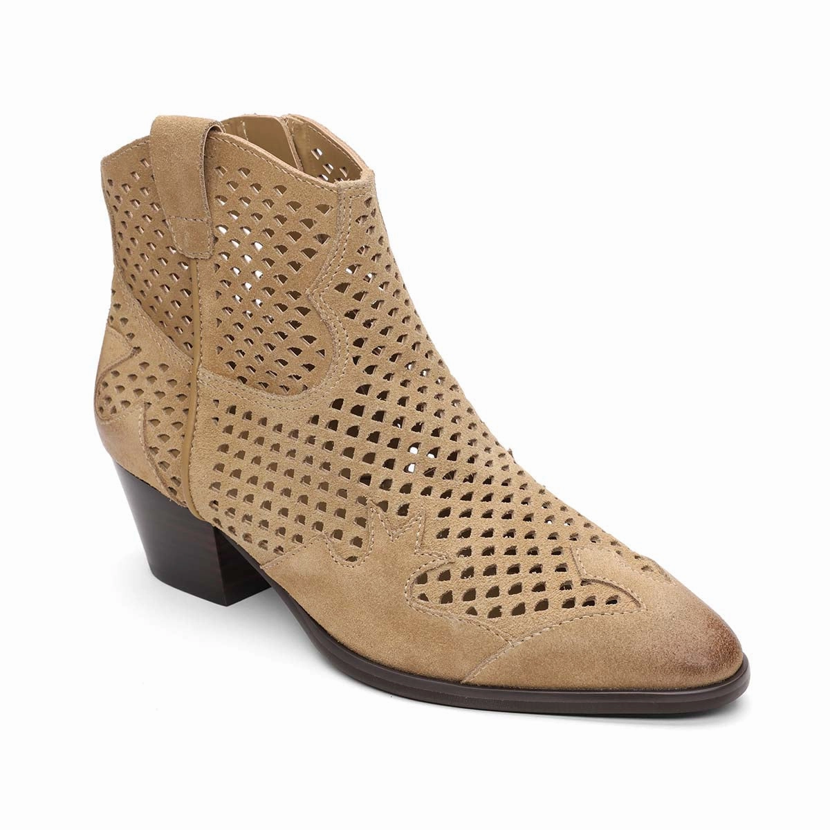 Desert Design Flare Open Weave Western Bootie
