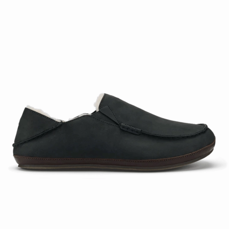 Athletic Wear Heavy Outerwear Olukai Men's Moloa Slipper - Black/Dark Java