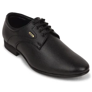 Neutral Stability Footbed Fortune Black Formal Lacing Derby Shoes For Men UVL-131 By Liberty