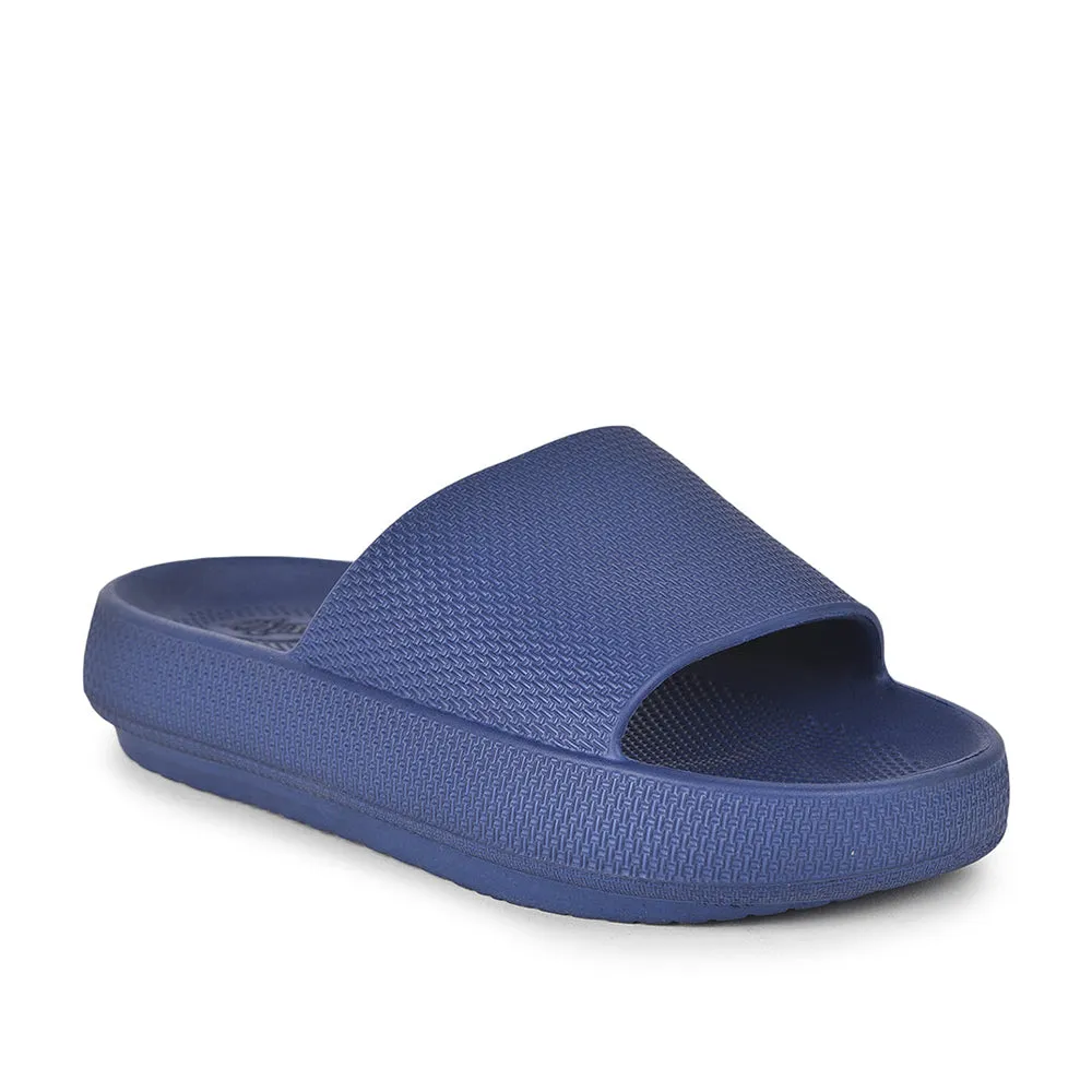 weekday running choice Impact Absorption Layer A-HA By Liberty COMFYWALK1 Navy Blue Slides For Women