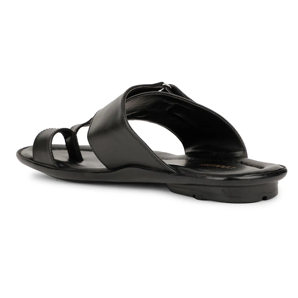 Minimalist Drop Heel late evening running shoes Coolers Casual Black Slipper For Mens ORTIZ-30 By Liberty