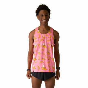 ChicknLegs Preformance Singlet Pink Bananas QuickReleaseFastener