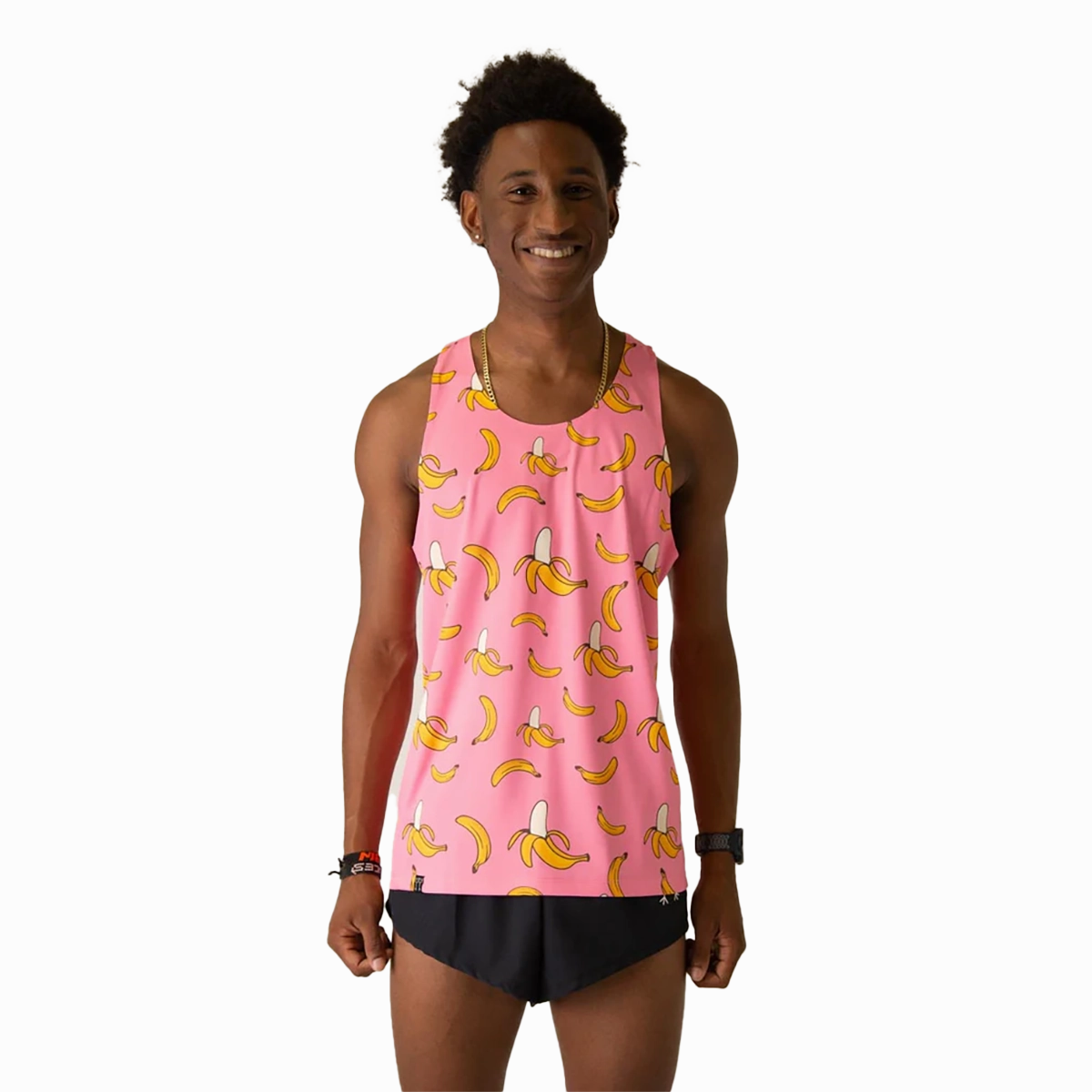 ChicknLegs Preformance Singlet Pink Bananas Cold Weather Outfit