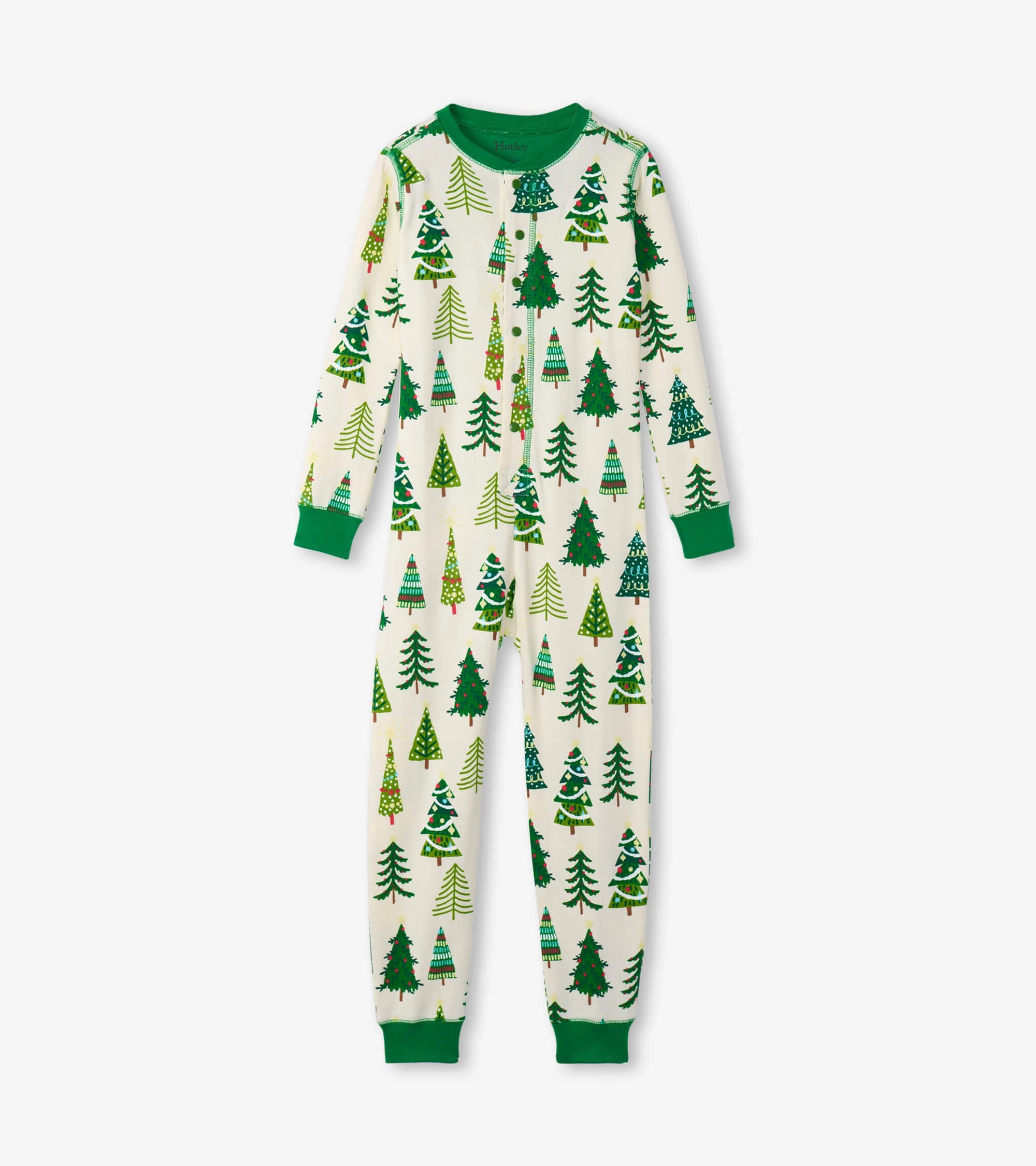 TaglessCollar Hatley One Piece Pajamas - Glow In The Dark Christmas Trees