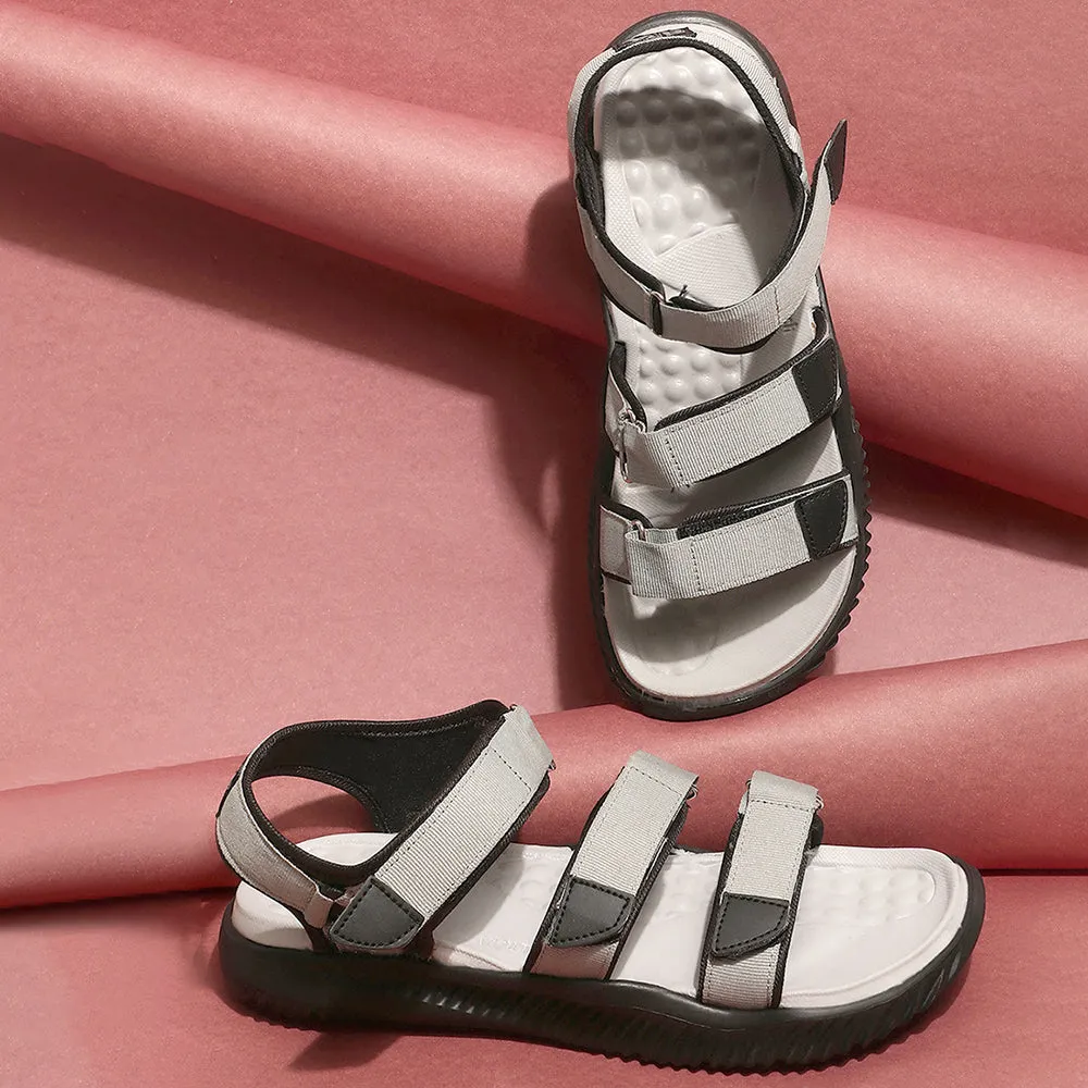 Low Top Molded Heel Hugger A-HA Casual Grey Sandals For Men STAMINA-4E By Liberty