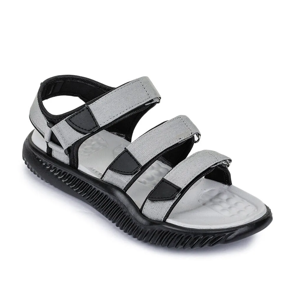 A-HA Casual Grey Sandals For Men STAMINA-4E By Liberty perfect - running Shear Reduction Design
