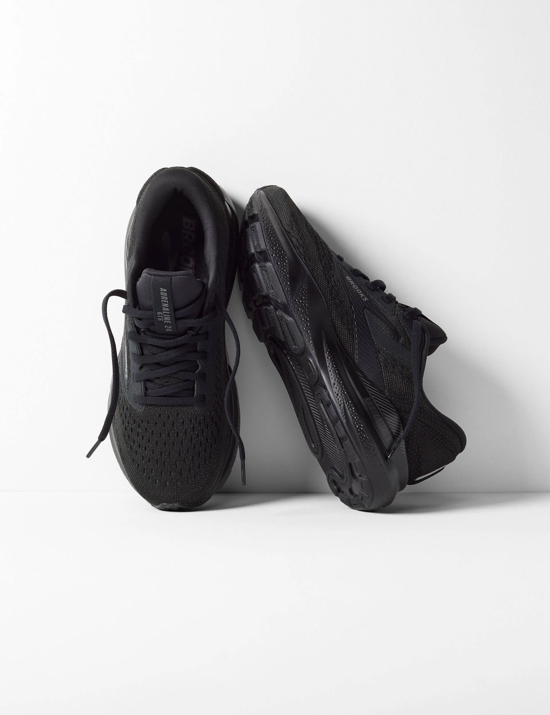 Adrenaline GTS 24 - Black/Black/Ebony customizable shoe modification interval training running wear