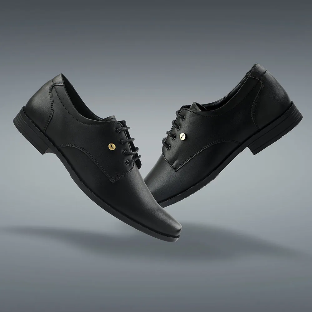 Fortune Black Formal Lacing Derby Shoes For Men BENSTOCK1E By Liberty track running gear