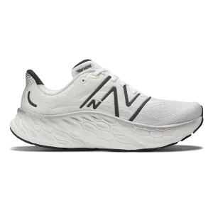 New Balance Fresh Foam X More V4 - White - Black Metallic - Black track - field running shoes running on asphalt