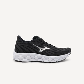 Mizuno Wave Sky 8 Black / Silver / White Womens Gym Shoes Joint protection