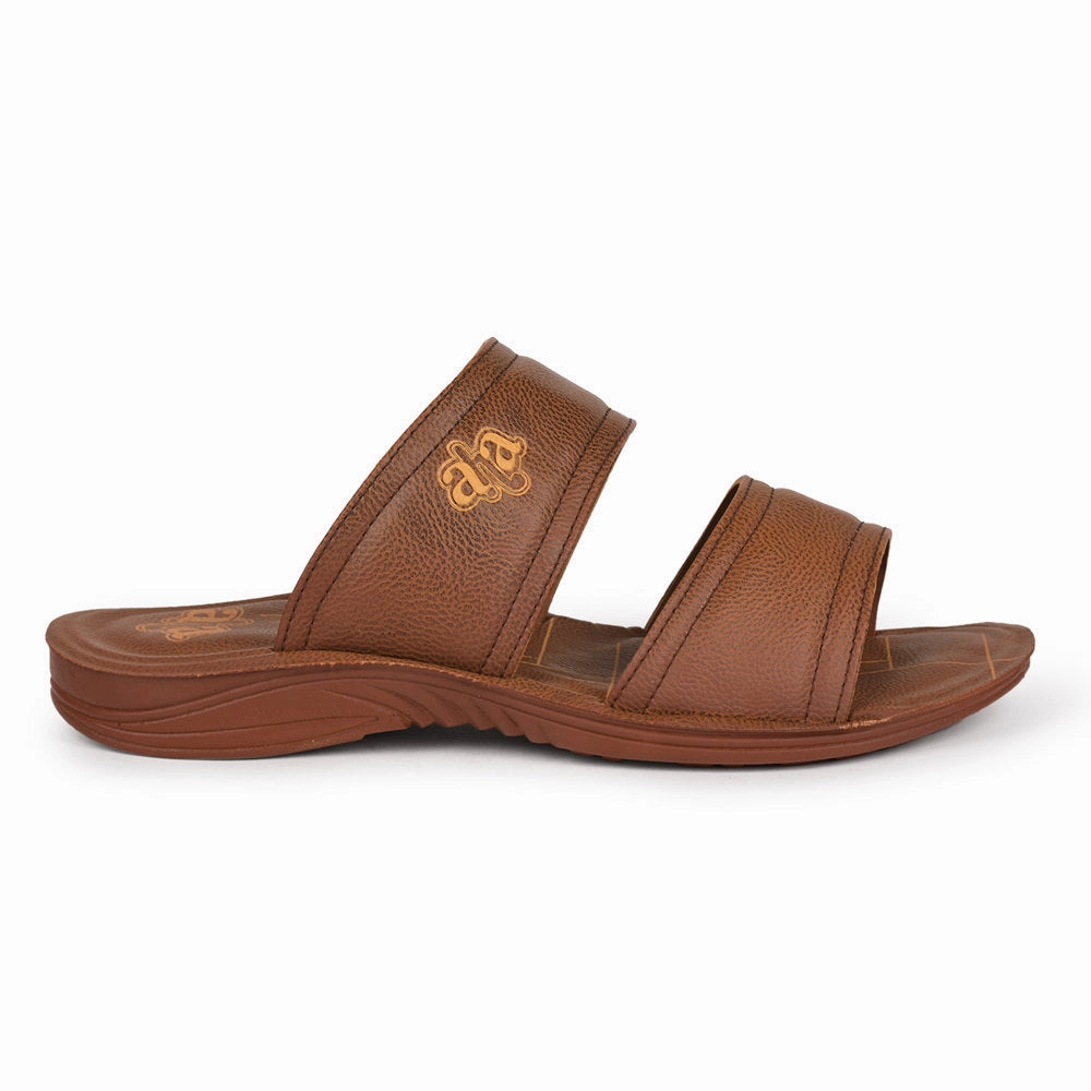 A-HA By Liberty GHD-50 Casual Tan Slipper For Men Non Slip Traction Outsole Ergonomic Sockliner