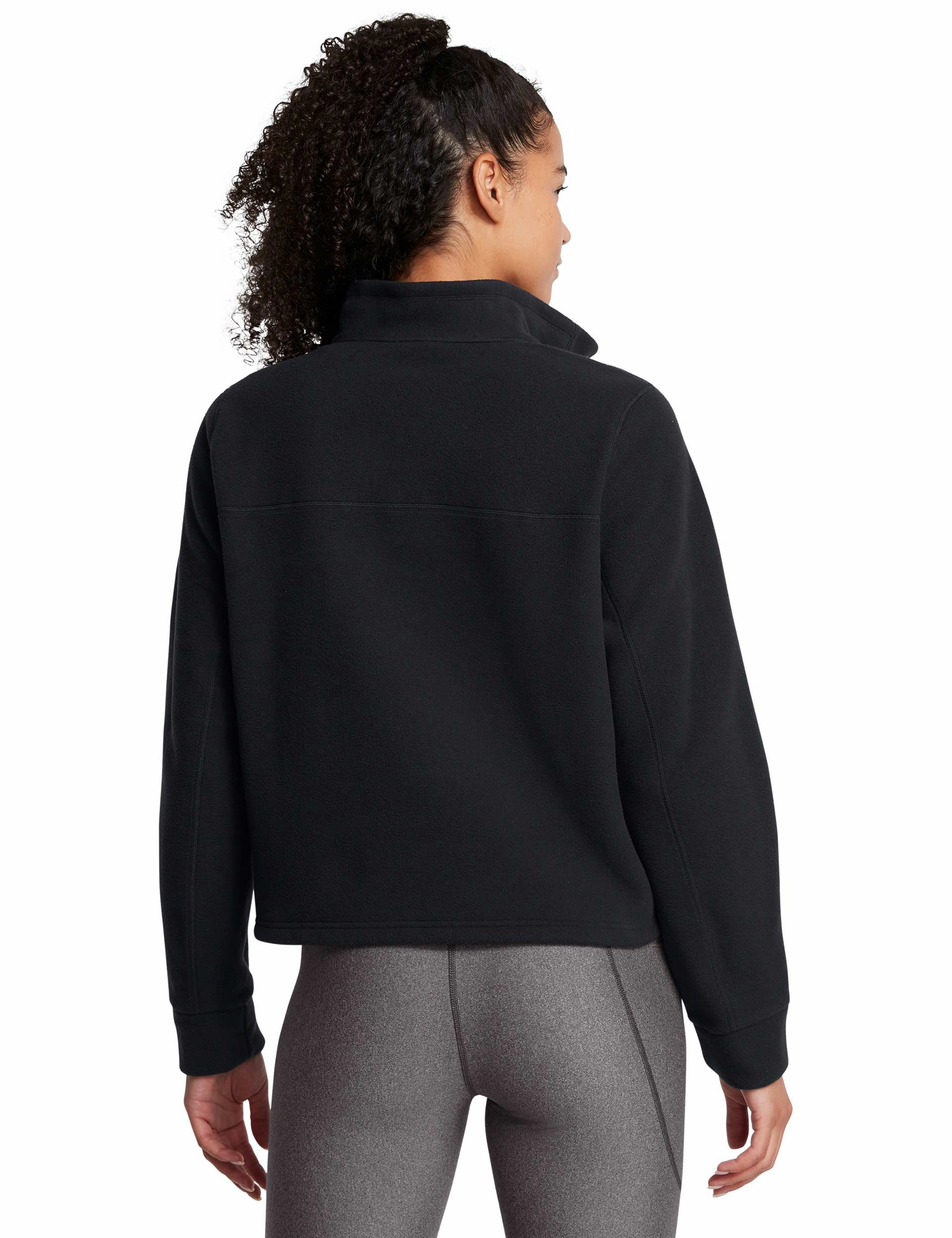 Expanse Fleece 1/2 Zip - Black Elastic Edge Binding