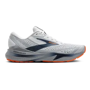 running on a rubber track shoes Brooks Adrenaline GTS 24 White - Peacoat - Alloy