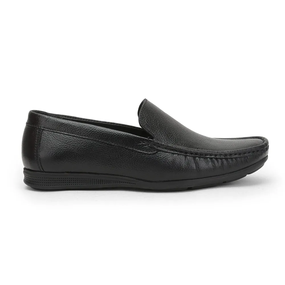 Stripe Fortune (Black) Casual Loafer Shoes For Men HOL-106 By Liberty