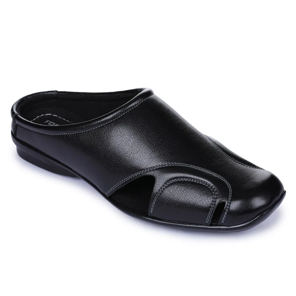 Stretch Workout narrow - fit running shoes Fortune Black Casual Slip-on Mules For Men J-153 By Liberty