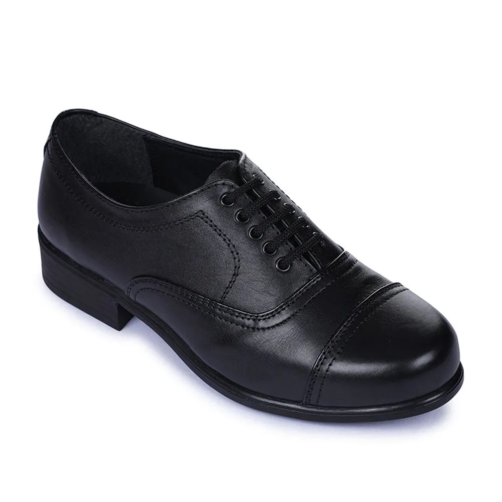 Fortune Black Classic Oxford Shoes For Men 7168-03 By Liberty Ankle support strap recycled - material shoes