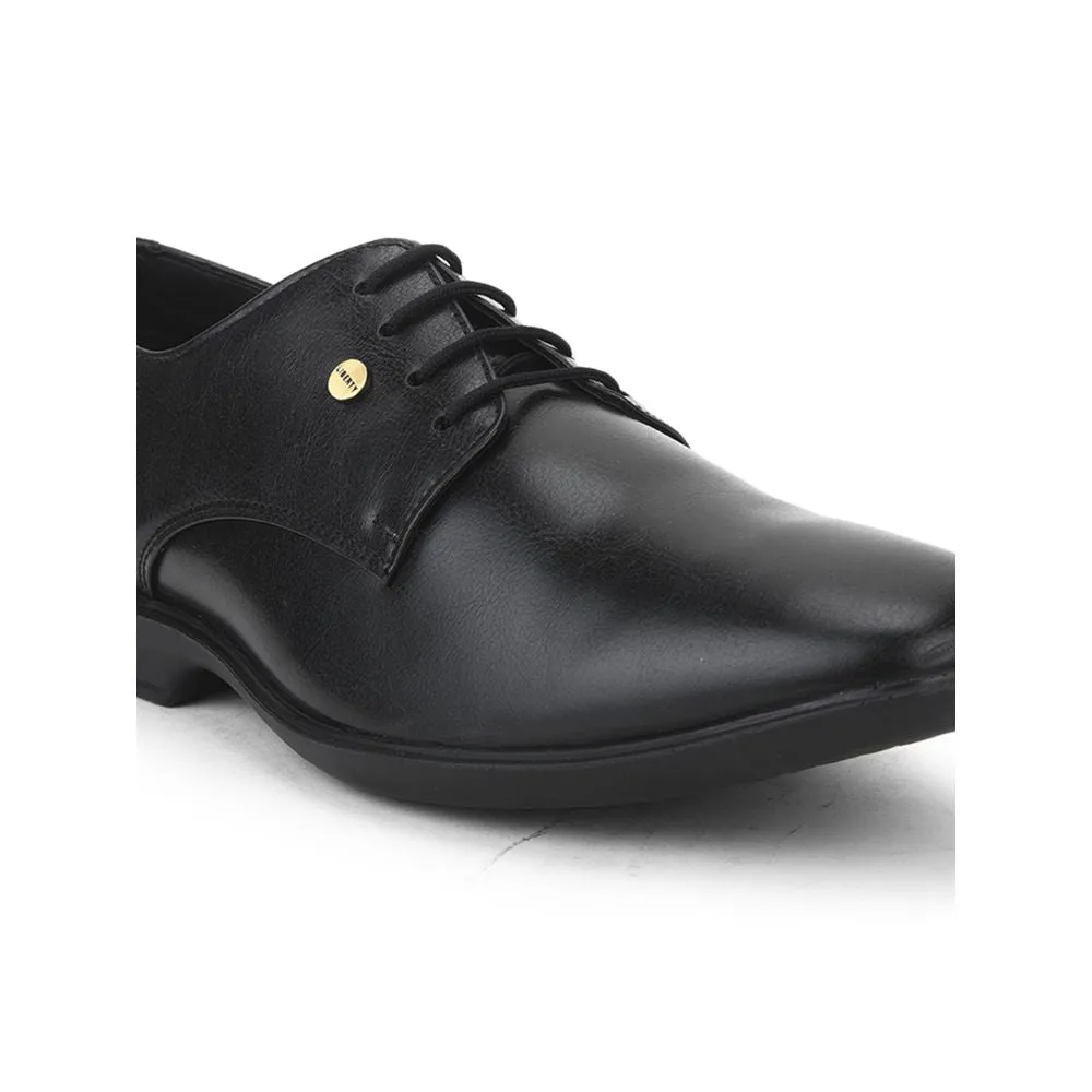 Fortune Black Formal Lace Up Derby Shoes For Men LUCIO-201 By Liberty Social Sharing