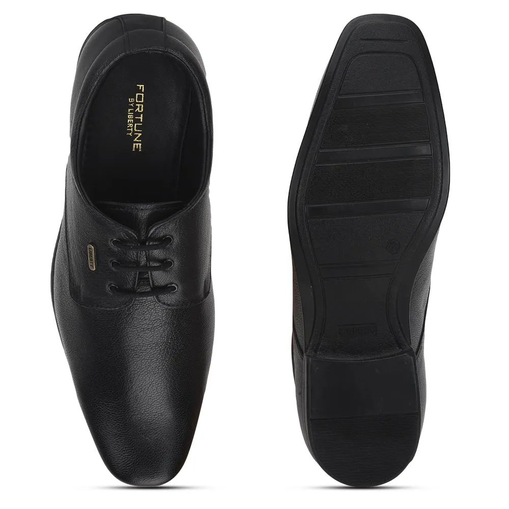 daily - use Fortune (Black) Formal Lace Up Derby Shoes For Men Uvl-305 By Liberty
