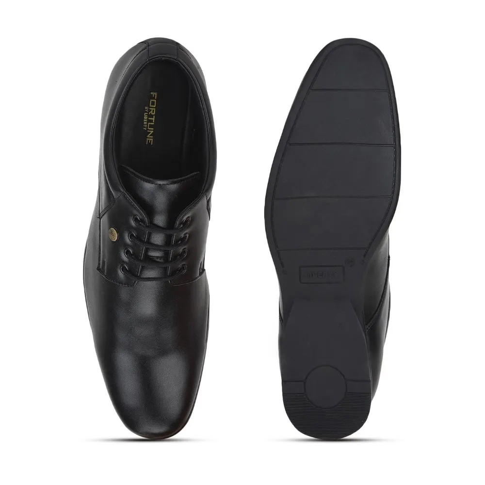 value - brand shoes outdoor equipment Fortune (Black) Formal Lace Up Shoes For Men Robert-2 By Liberty