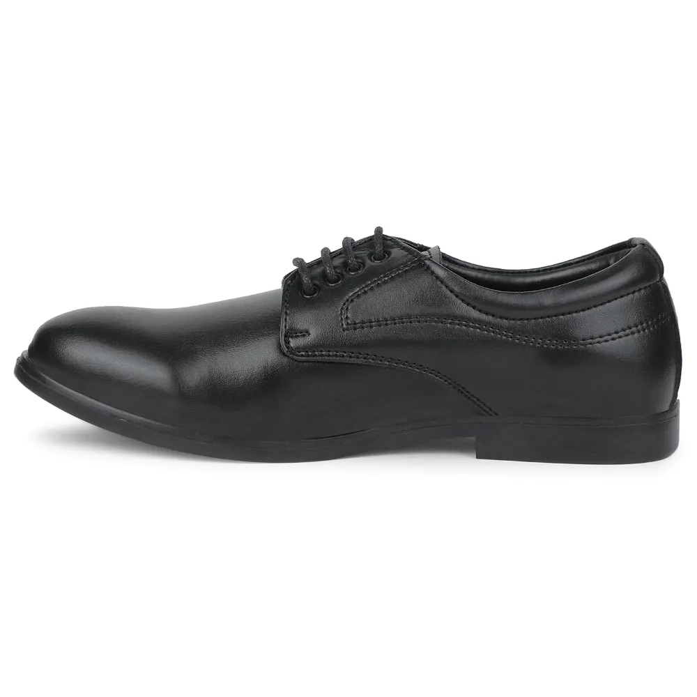 Shock Dispersing Midlayer Fortune Black Formal Lacing Derby Shoes For Men MAJESTIC-1 By Liberty