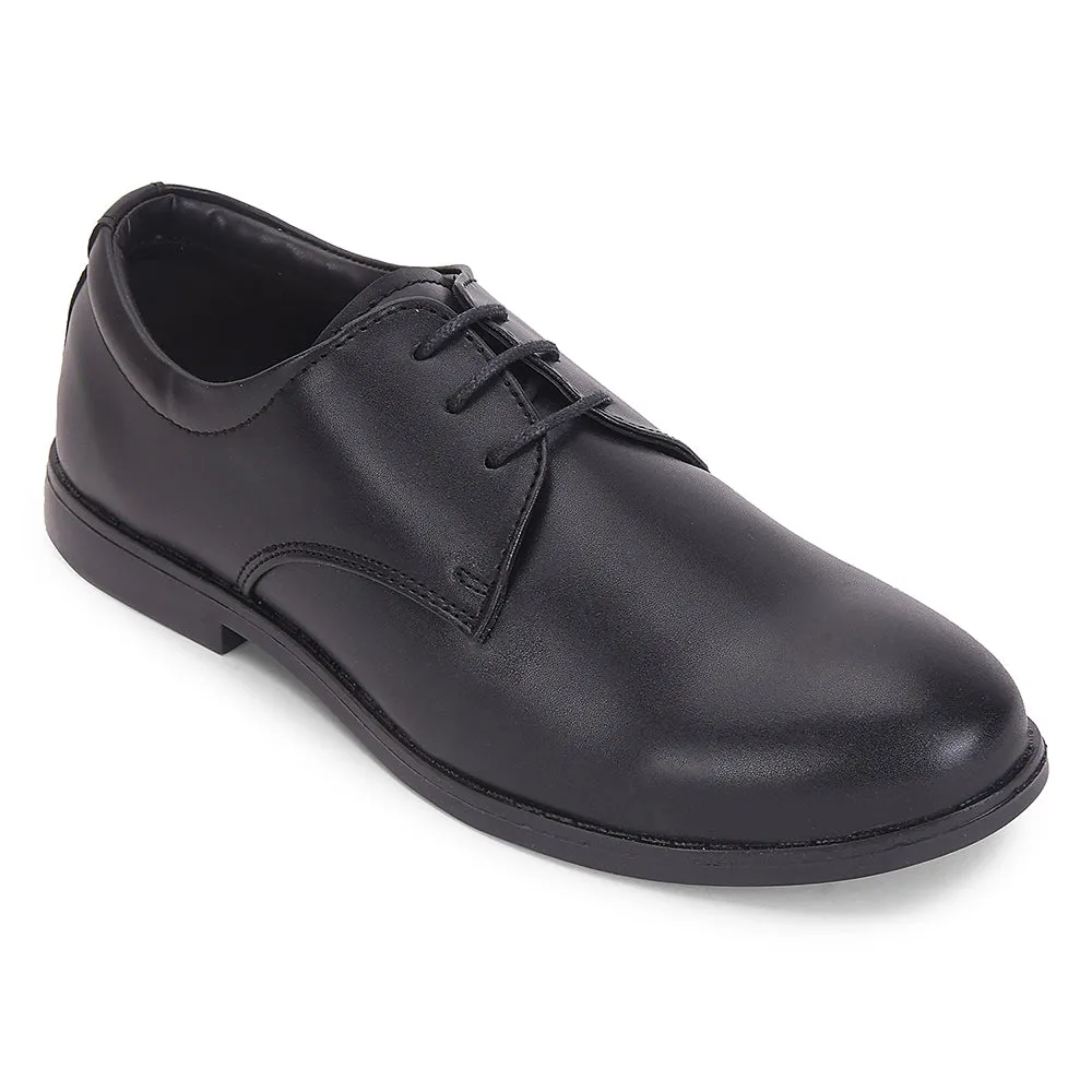 Fortune Black Formal Lacing Derby Shoes For Men MONTRICH-E By Liberty Odor Control Fabric