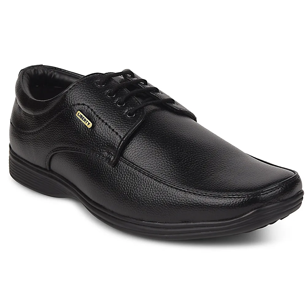 Fortune Black Formal Lacing Derby Shoes For Men R573-05 By Liberty high - end - performance shoes