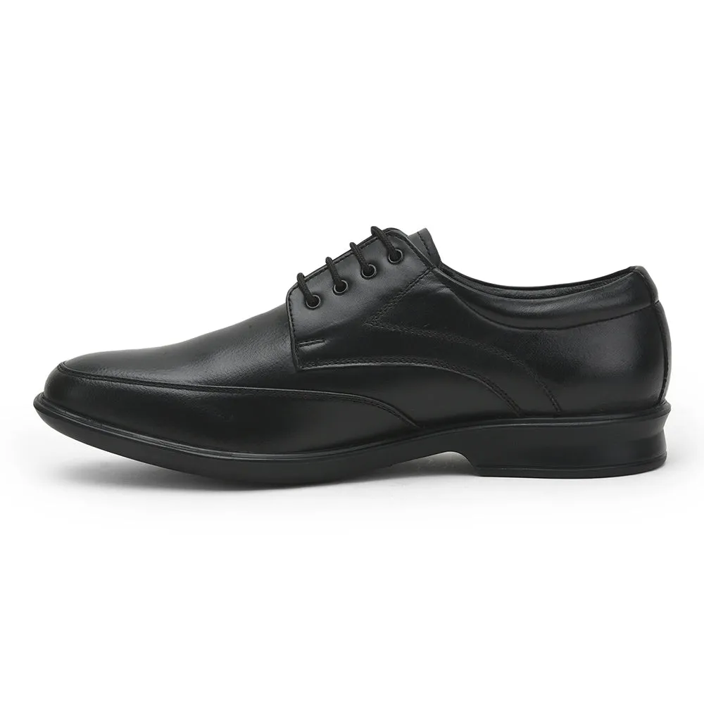 streamlined shoes Fortune Black Formal Lacing Shoes For Men LUCIO-502 By Liberty