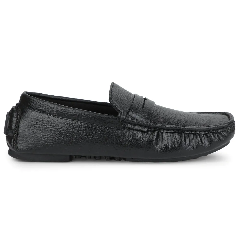 Fortune Black Formal Loafers For Men CLASSIK-2E By Liberty adjustable shoe fit personal growth
