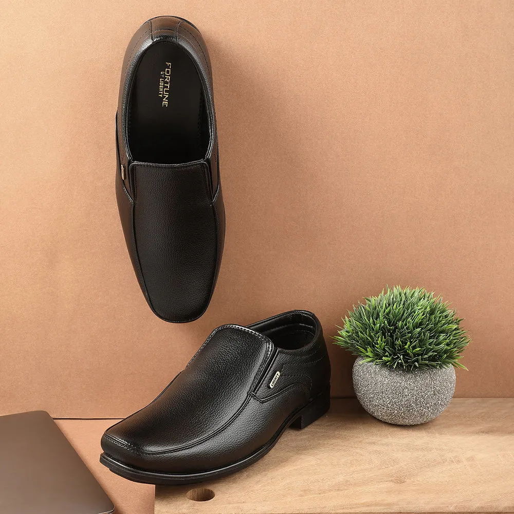 Fortune Black Formal Non Lacing Moccasin For Men H202-02 By Liberty Tempo - run