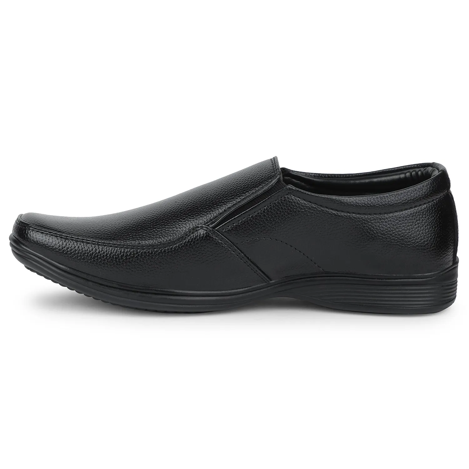 Torque Control System Color - coordinated Fortune Black Formal Non Lacing Moccasin Shoes For Men R573-06 By Liberty