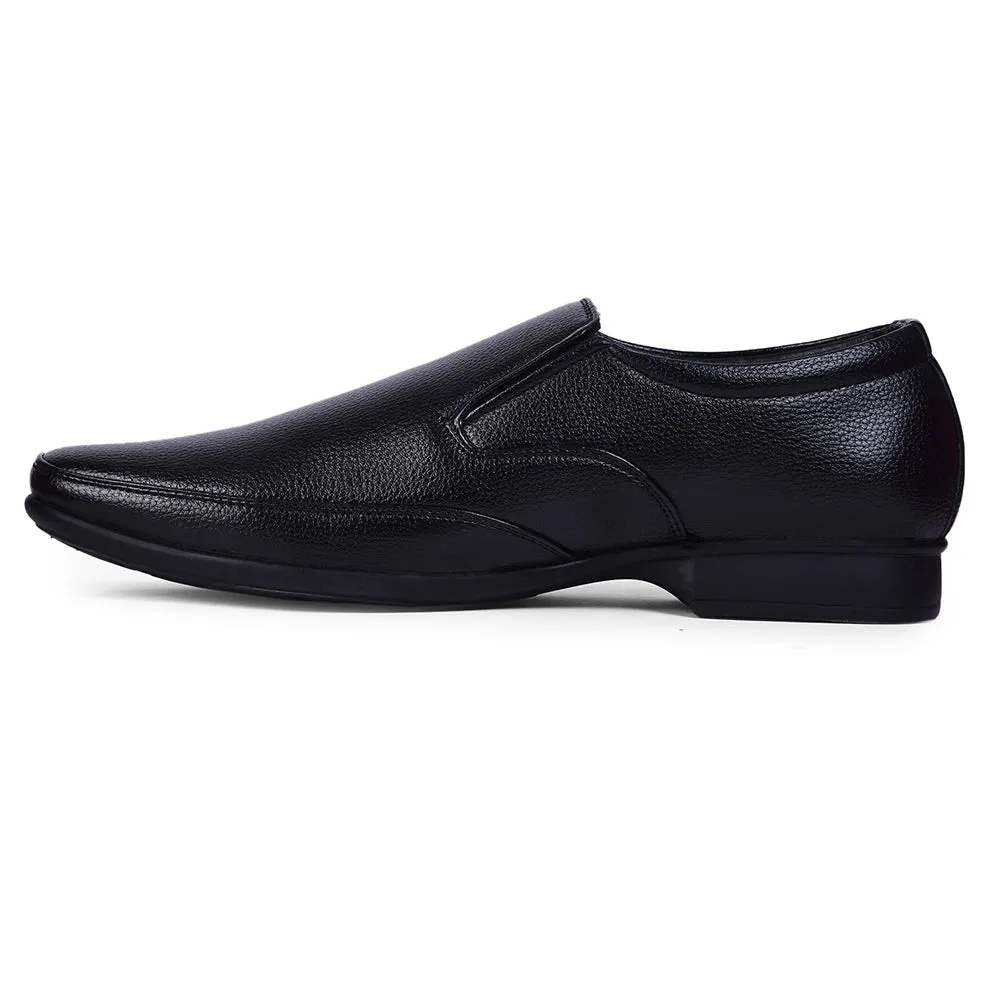 Fortune Black Formal Non Lacing Shoes For Men HOL-132E By Liberty orthopedic