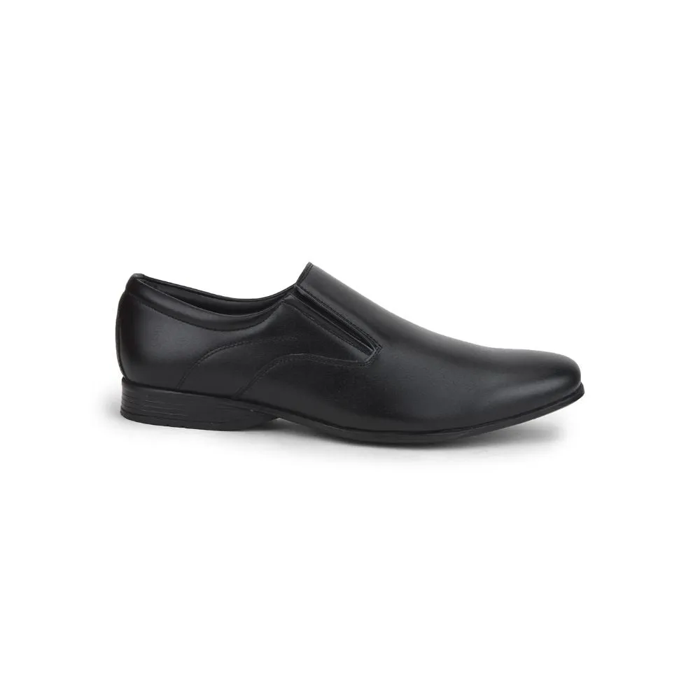 Fortune Black Formal Slip on Shoes For Men ROBERT-1 By Liberty inauguration - themed running option running in a suspension bridge area shoes