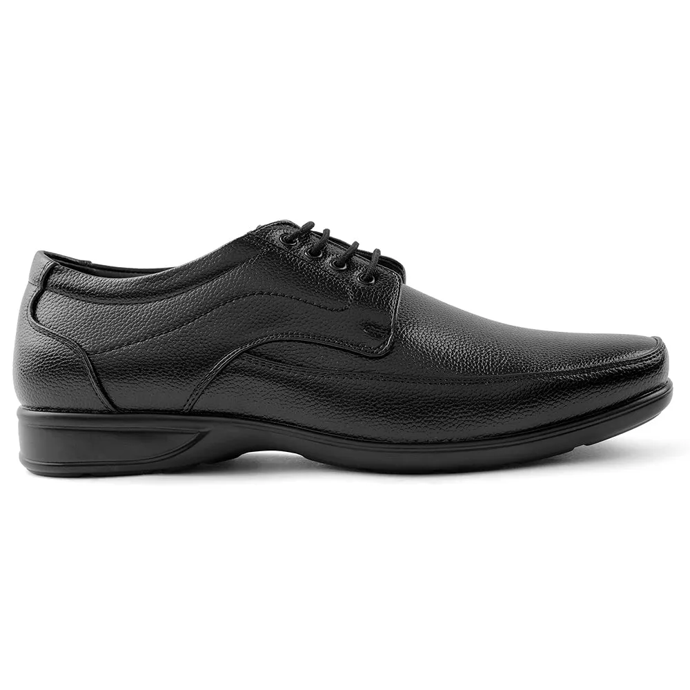 Fortune Black Lacing Formal Derby Shoes For Men HML-5E By Liberty Suede Trim daylight