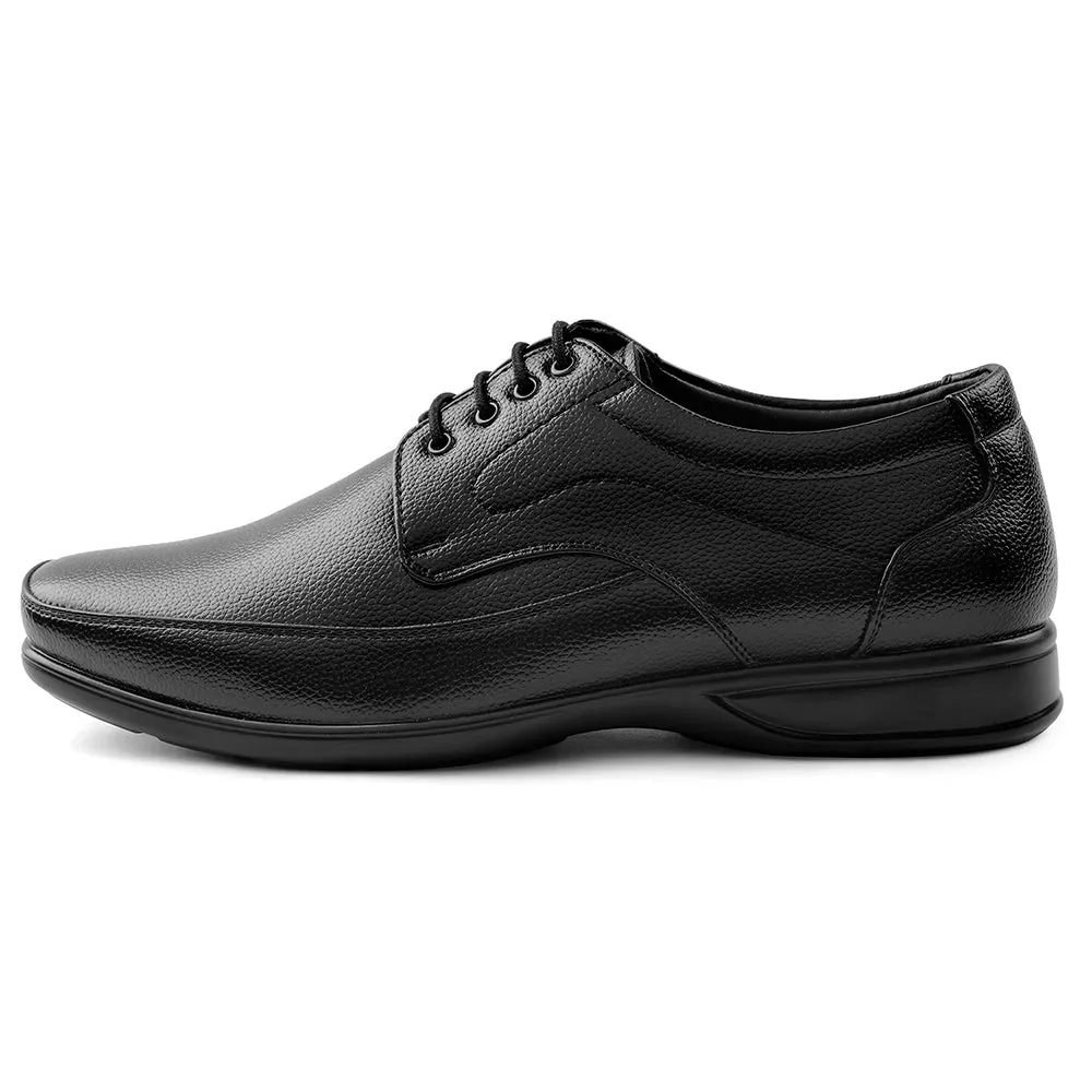 High Energy Return Sole Fortune Black Lacing Formal Derby Shoes For Men HML-5E By Liberty