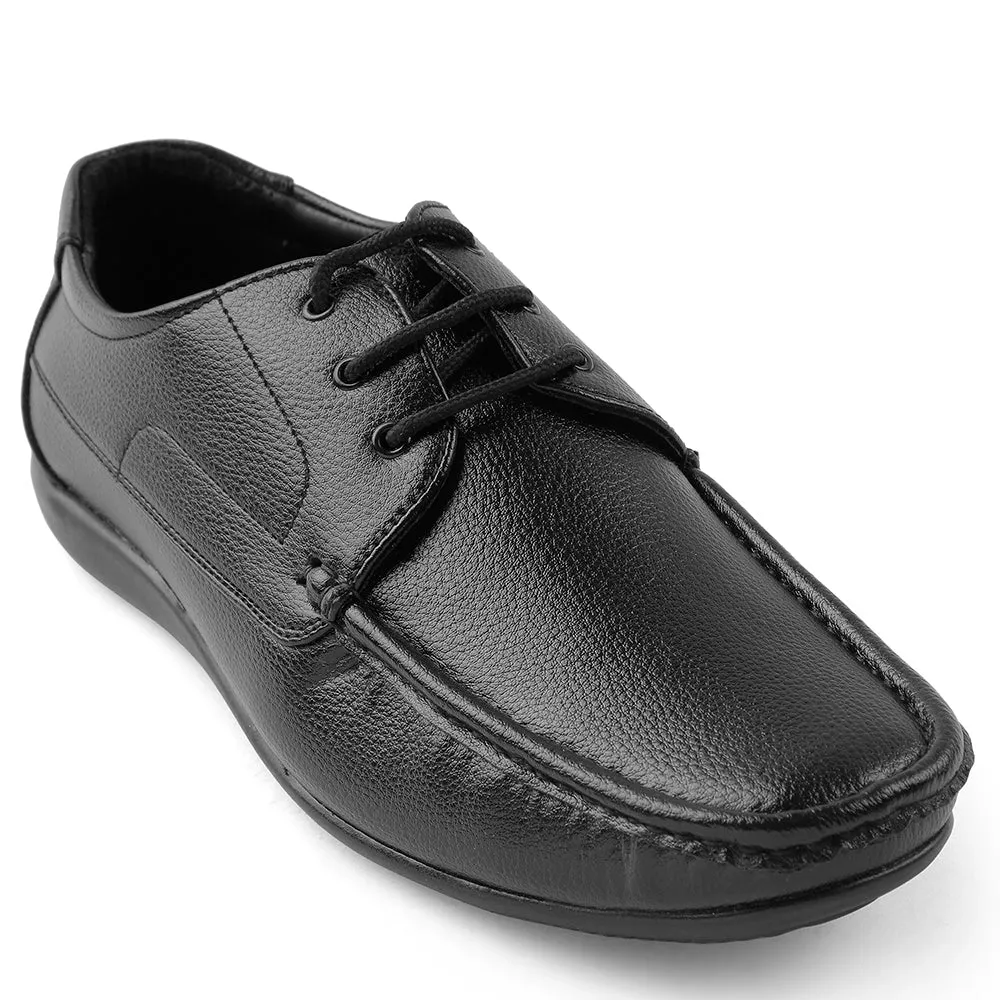 Fortune Black Lacing Formal Derby Shoes For Men HML-6E By Liberty supination - control - feature shoes